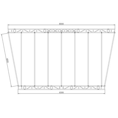 8*8m Four-sided Square Truss Structure