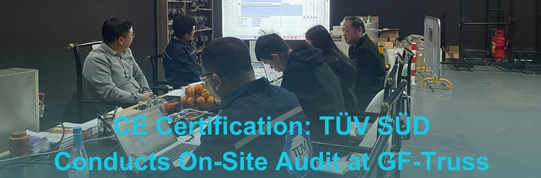 Visite d'un auditeur de TÜV SÜD chez GF-Truss pour l'examen de la certification CE