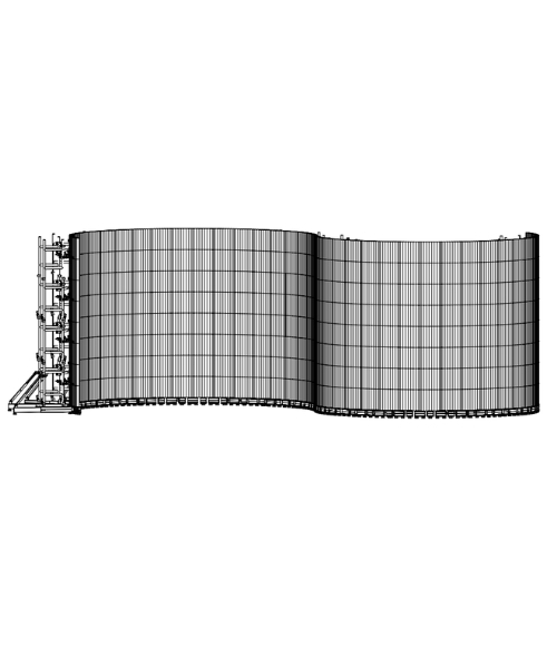 #OLED wall ground support structure for commercial event use
