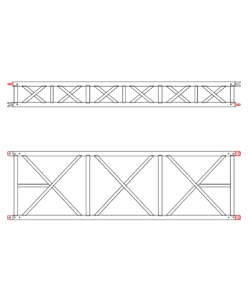 #GF-Truss 550×1500mm Aluminum Truss for Large-Scale Event Structures