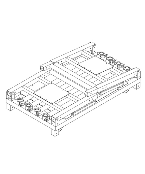 #Folding lighting trolley for stage and event equipment