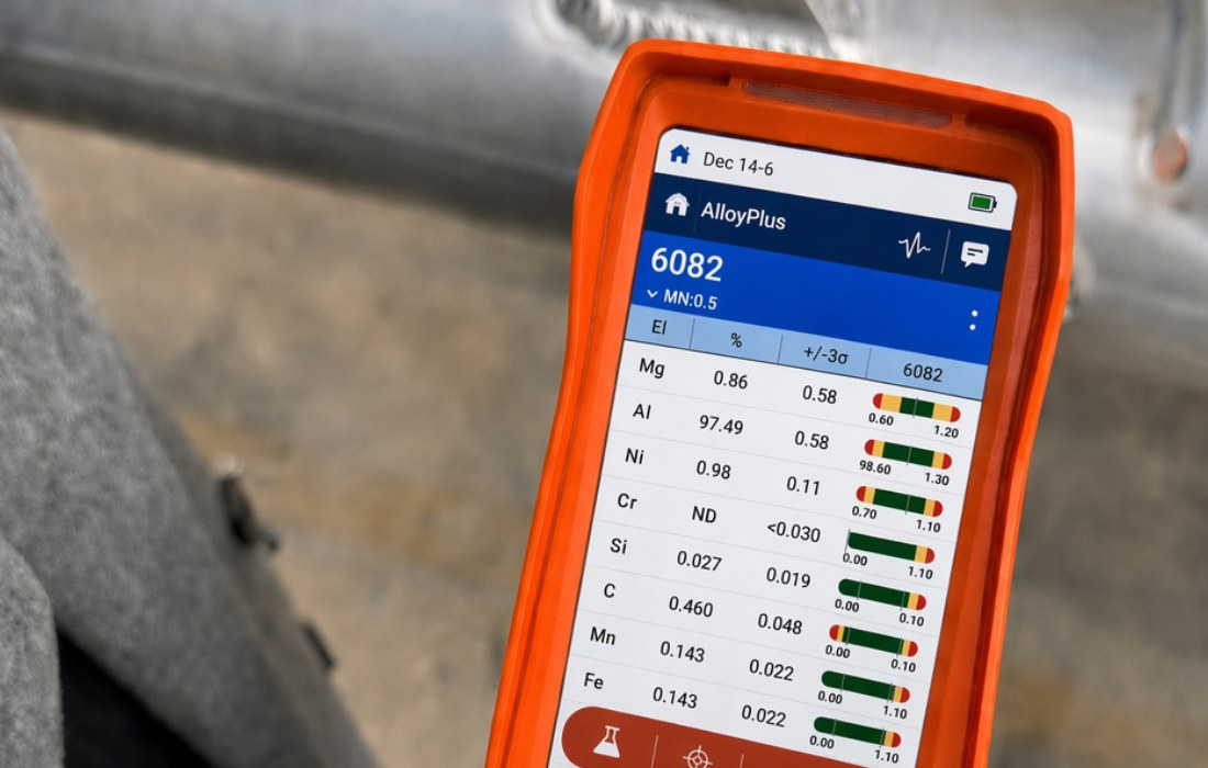 Quality control verification of 6082-T6 aluminum raw material Quality control verification of 6082-T6 aluminum raw material